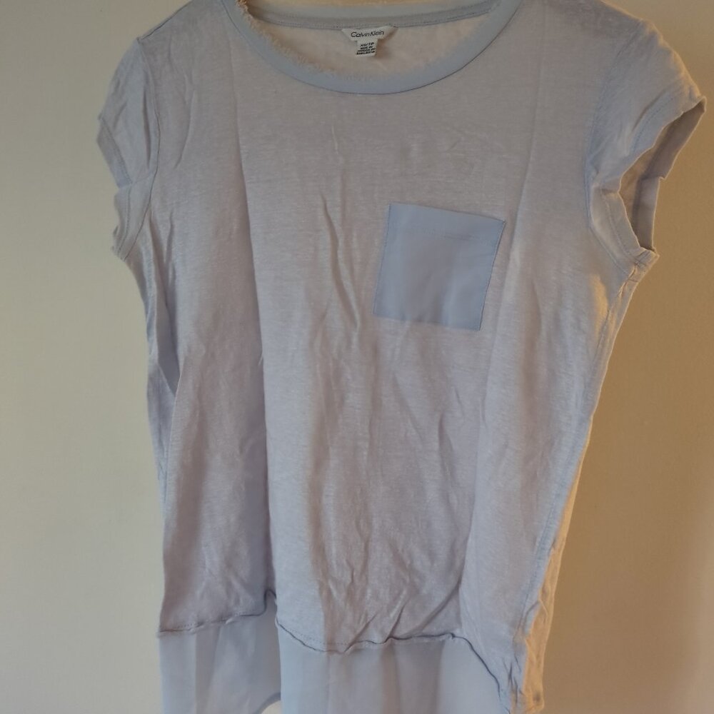 Linen pocket- tee